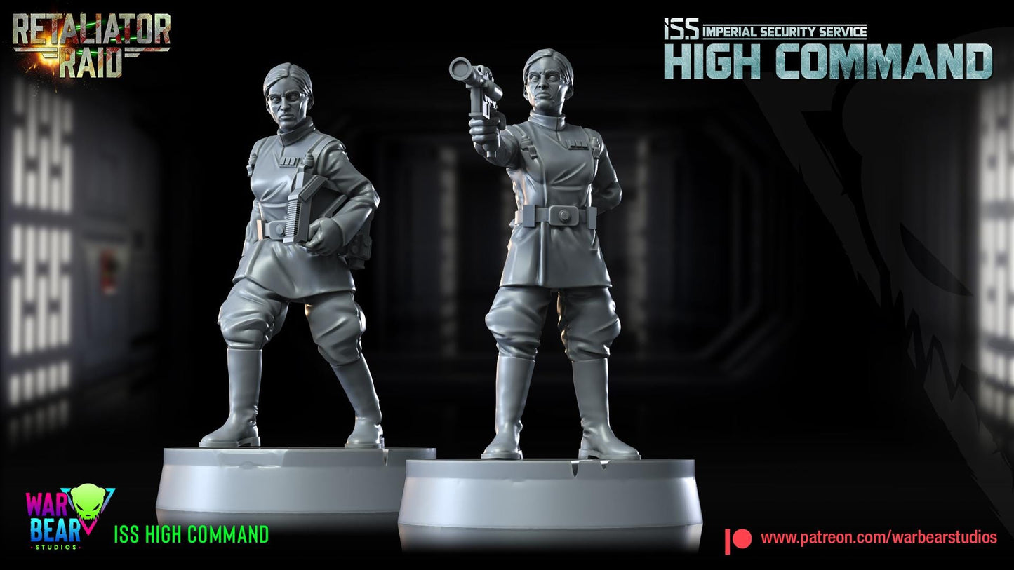 Iss high command officers (imperial security services) star wars rpg legion shatterpoint compatible - war bear