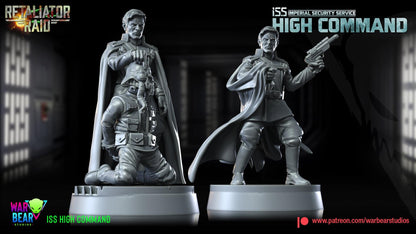 Iss high command officers (imperial security services) star wars rpg legion shatterpoint compatible - war bear