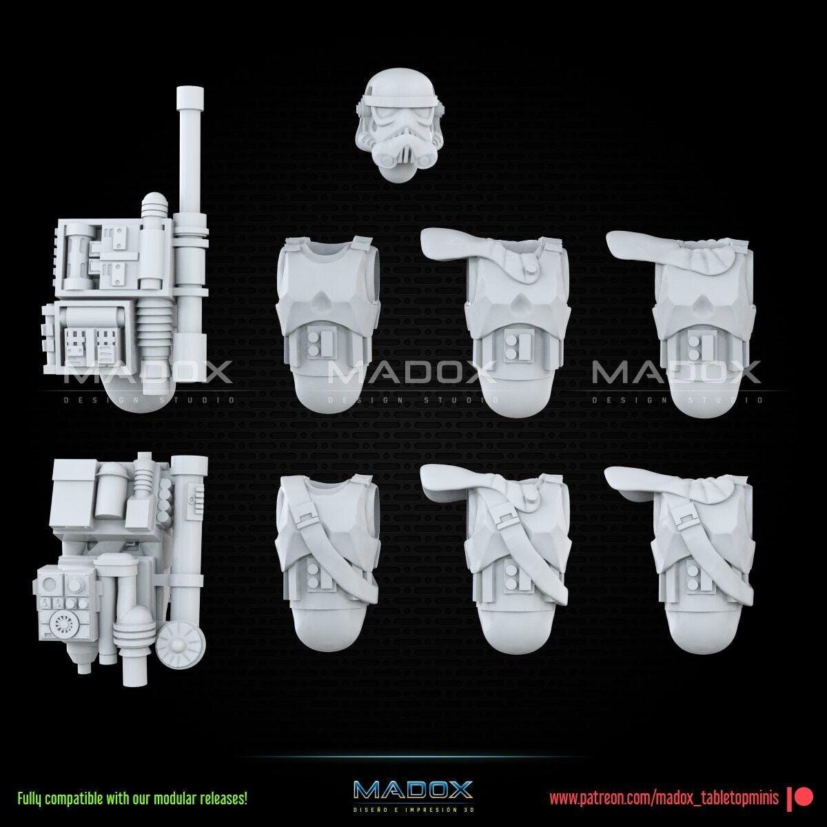 9 imperial troopers star wars legion rpg shatterpoint compatible war bear