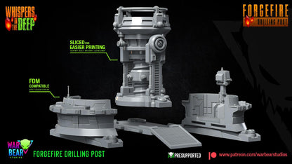 Forgefire drilling post terrain star wars rpg legion shatterpoint - war bear