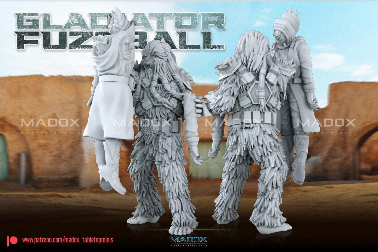 2 wookie gladiator krrsan star wars rpg legion shatterpoint compatible  war bear