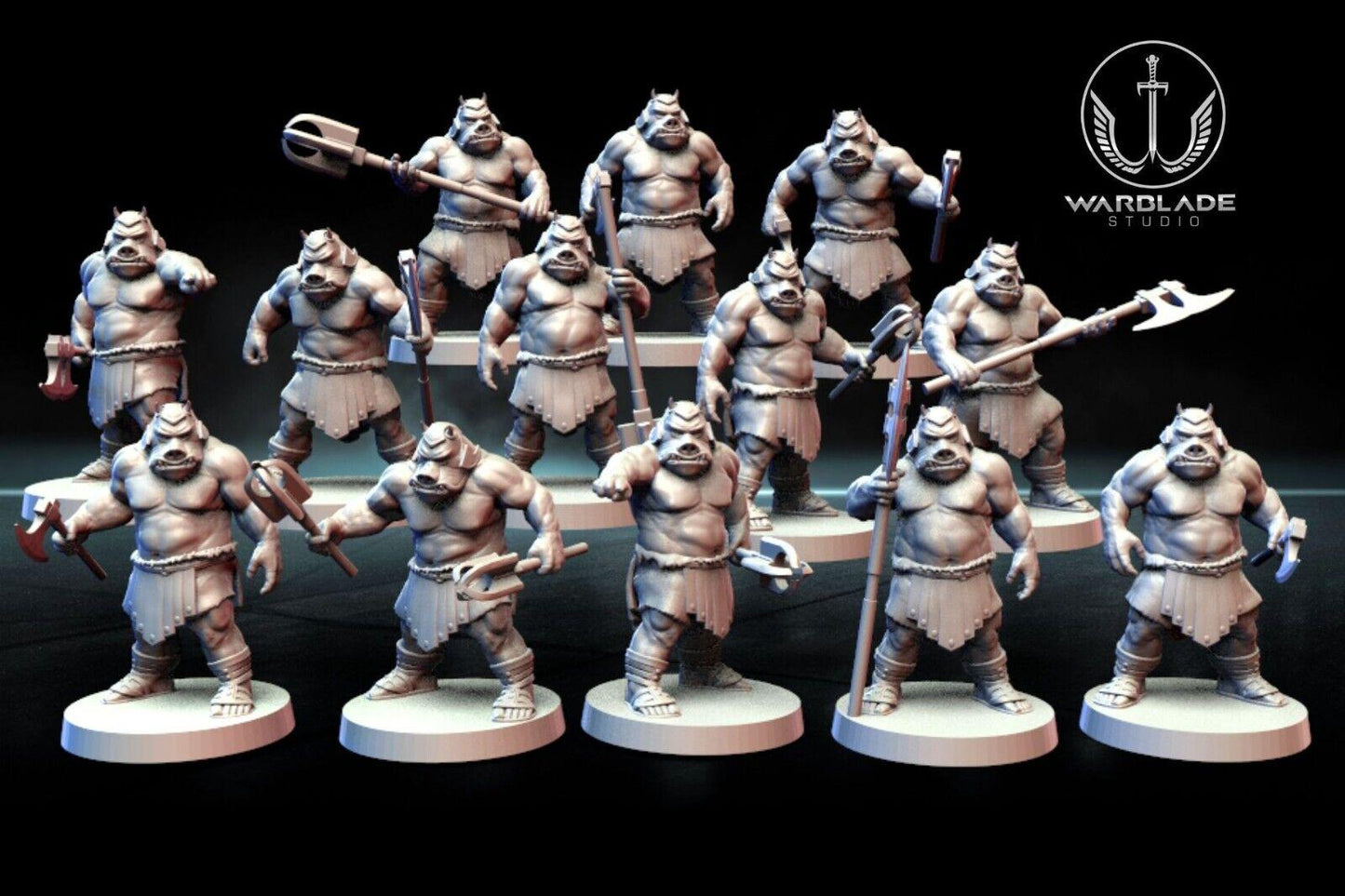 13 x gamorrean proxy - star wars legion shatterpoint compatible warblade