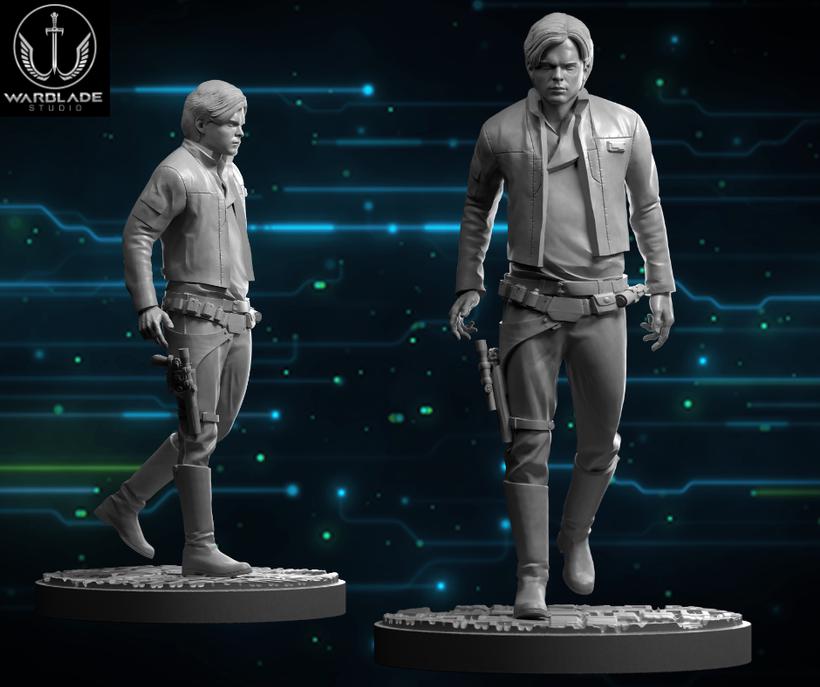 Young han solo proxy - star wars rpg legion shatterpoint compatible warblade