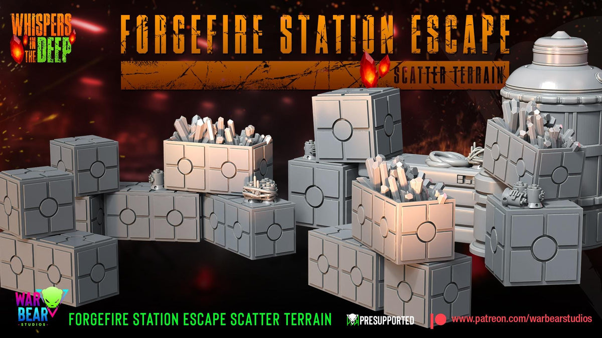 Forgefire station scatter terrain star wars rpg legion shatterpoint war bear