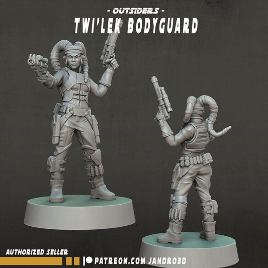 Outsiders twi'lek bodyguard - star wars legion / shatterpoint compatible jandro