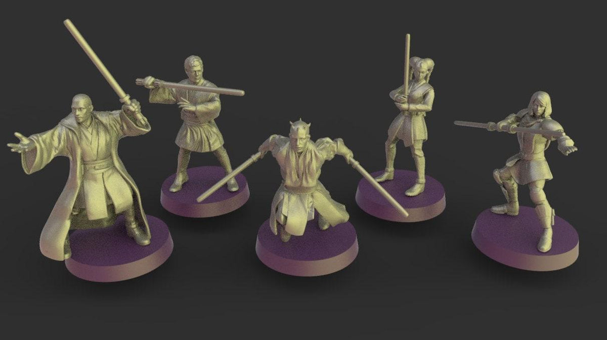 5 x jedi / lightsaber proxy - star wars legion shatterpoint compatible warblade