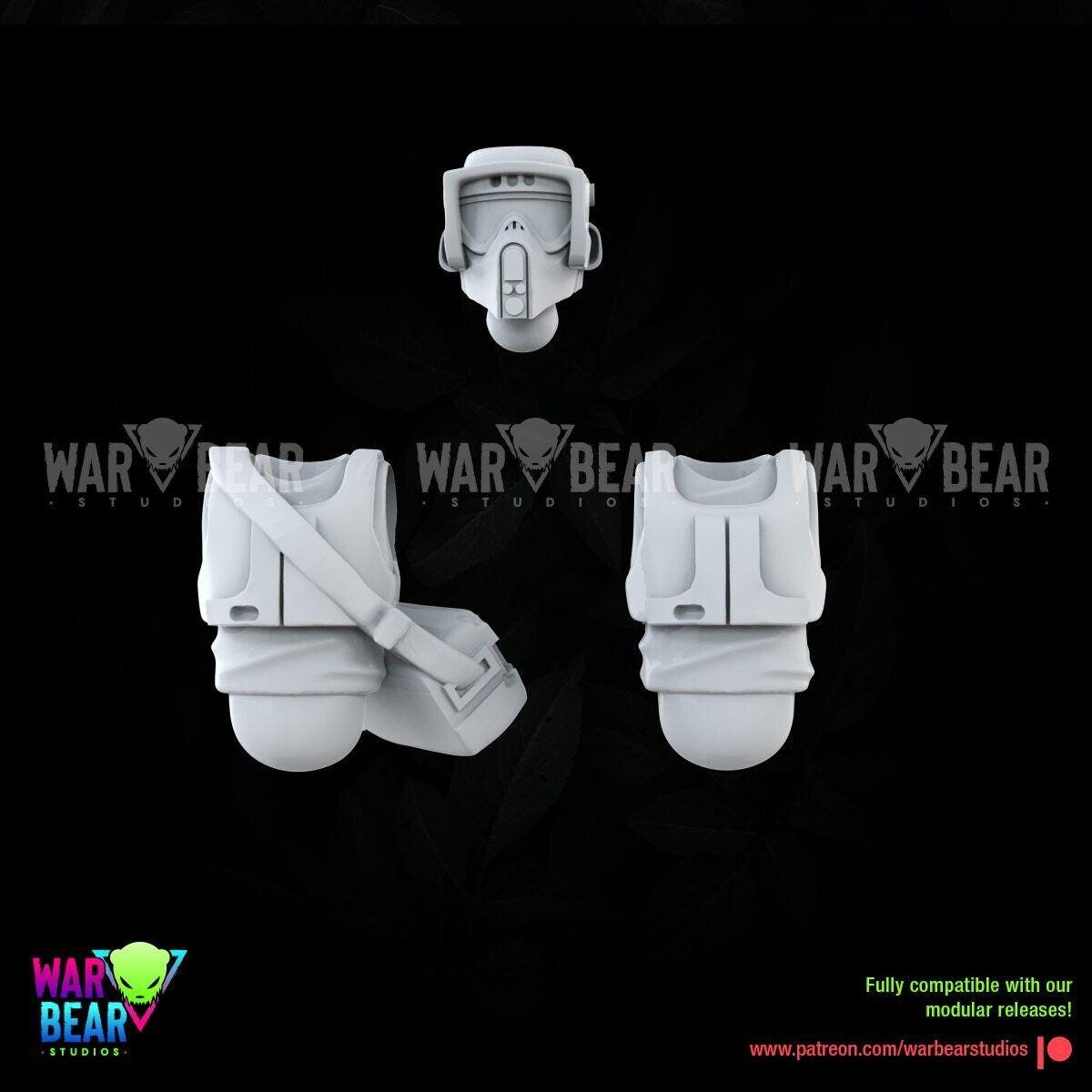 10 imperial recon troops star wars legion rpg shatterpoint compatible war bear