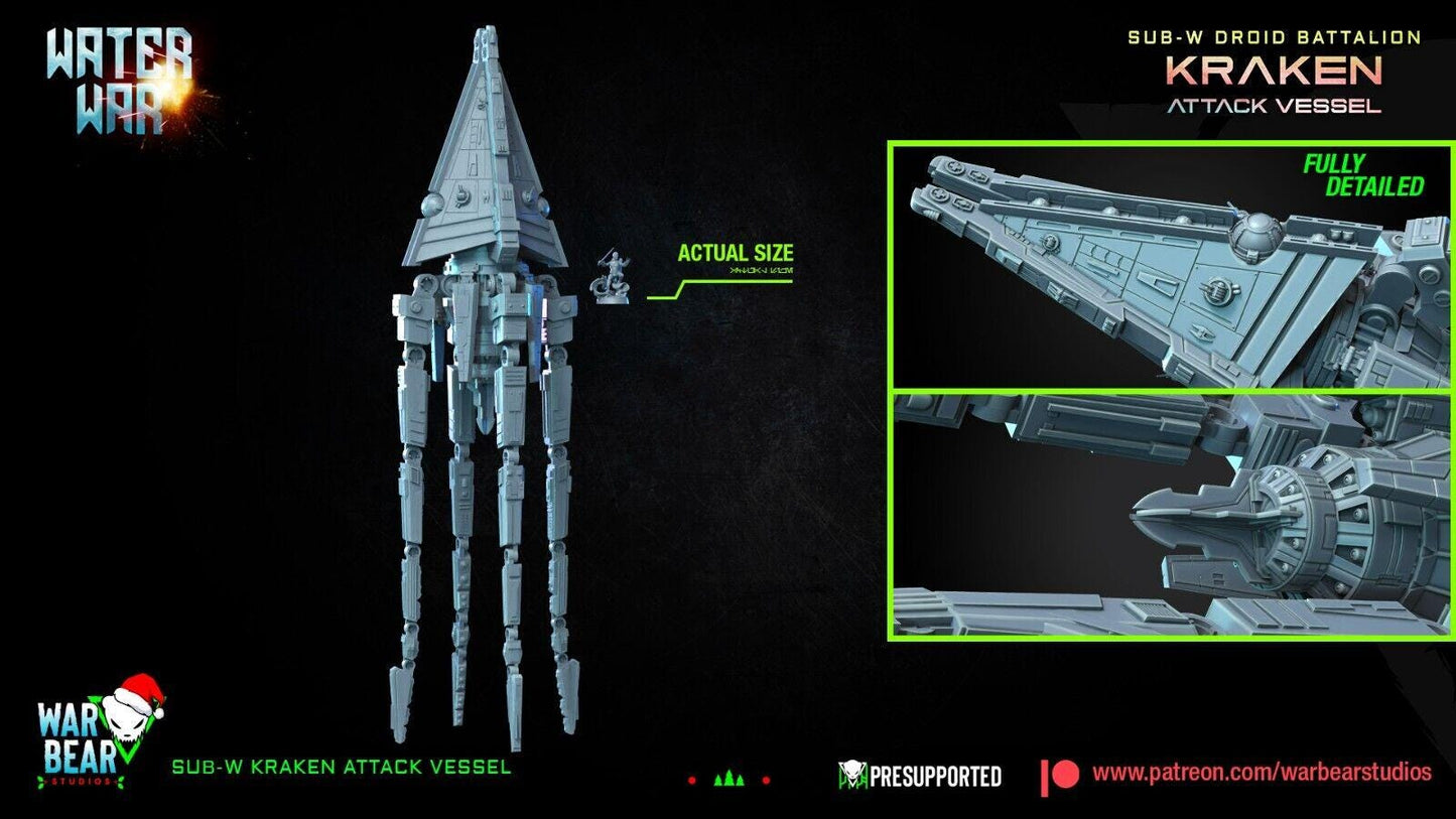 Kraken attack vessel star wars legion rpg shatterpoint compatible war bear