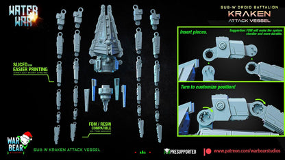 Kraken attack vessel star wars legion rpg shatterpoint compatible war bear