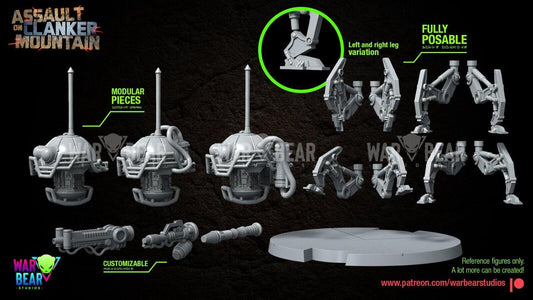 2 spider artillery droid star wars rpg legion shatterpoint compatible  war bear
