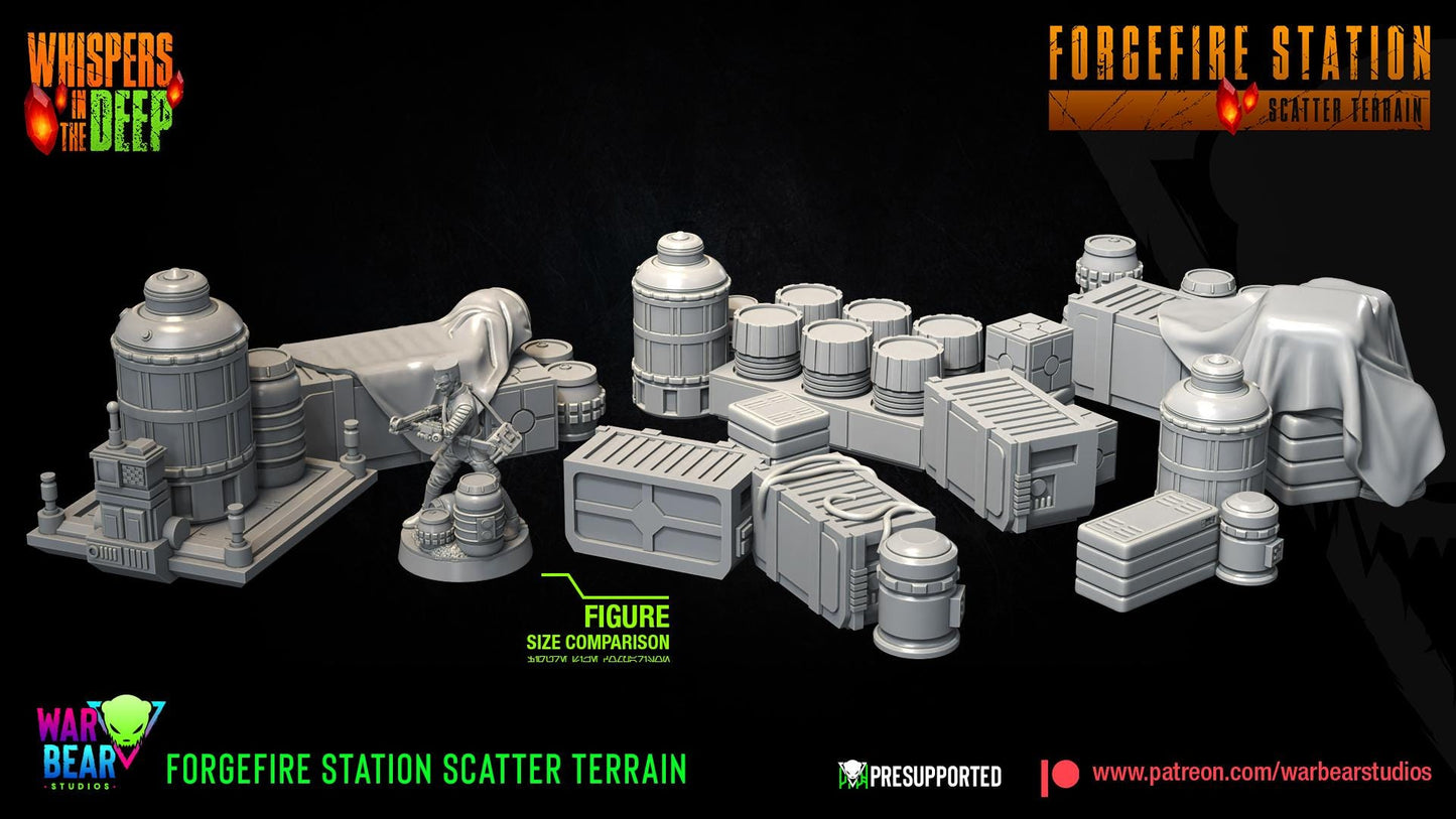 Forgefire station scatter terrain star wars rpg legion shatterpoint - war bear