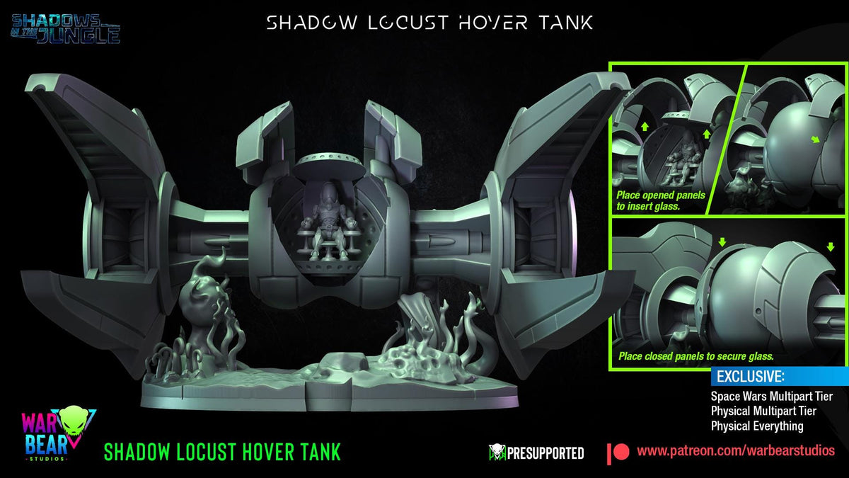 Shadow locust hover tank star wars rpg legion shatterpoint - war bear