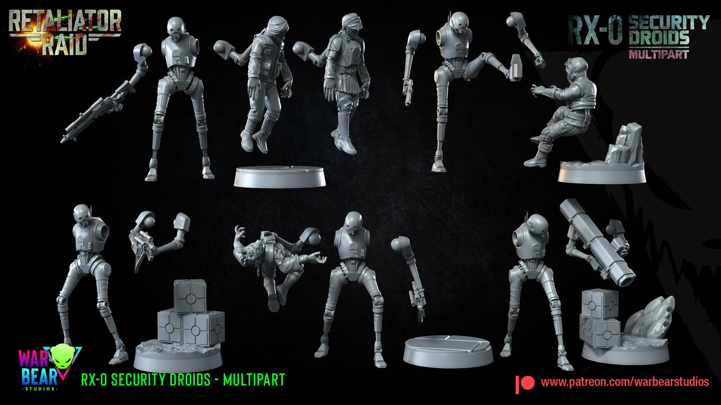 Rx-0 security droids star wars rpg legion shatterpoint compatible - war bear