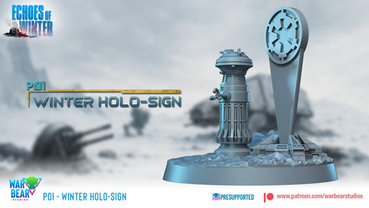 2 x poi / objective winter holo sign star wars rpg legion shatterpoint war bear