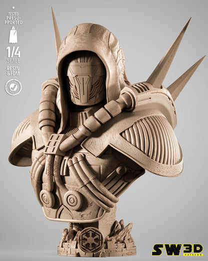 Darth marr portrait bust  star wars themed 3d bust / sculpture by sw3d
