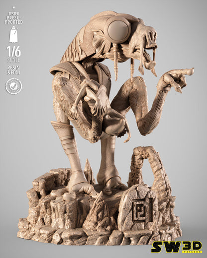 Sebulba sculpture star wars themed 3d bust / sculpture by sw3d