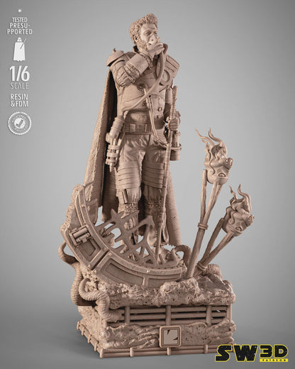 Saw gerrera sculpture star wars themed 3d bust / sculpture by sw3d