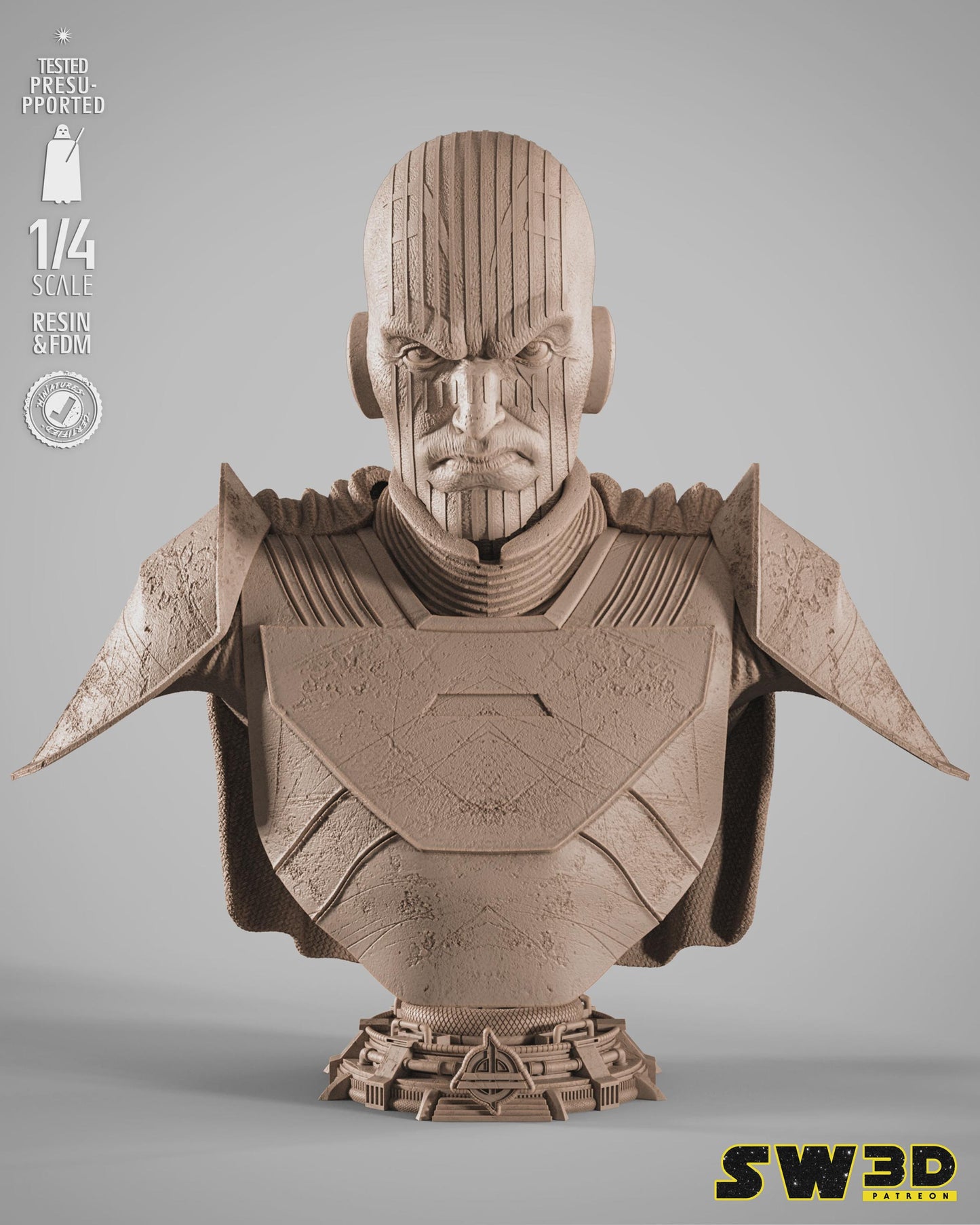 Grand inquisitor portrait bust  star wars themed 3d bust / sculpture by sw3d