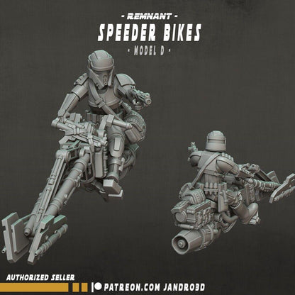 Remnant speeder bikes single/bundle - star wars legion compatible jandro3d