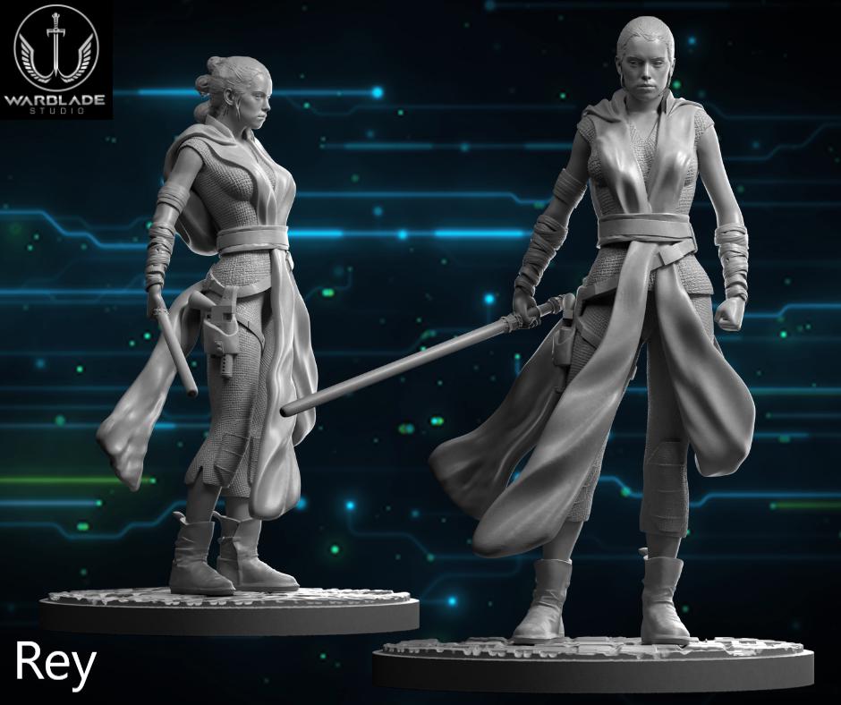 Sep24 star wars legion/shatterpoint compatible warblade snoke rey obi kylo ren
