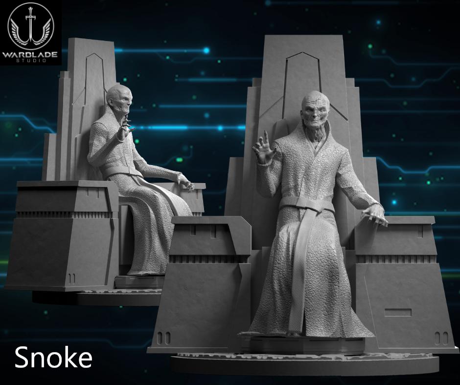 Sep24 star wars legion/shatterpoint compatible warblade snoke rey obi kylo ren