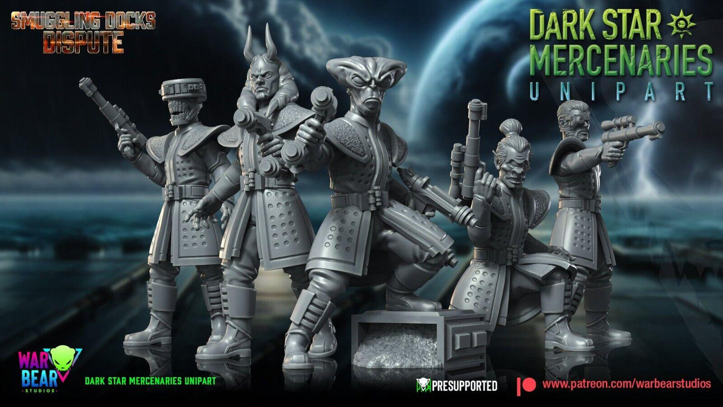 9x dark star mercenaries star wars rpg legion shatterpoint compatible - war bear