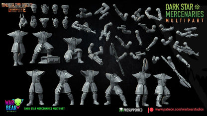 9x dark star mercenaries star wars rpg legion shatterpoint compatible - war bear