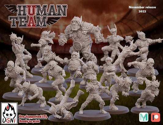 Human Fantasy Football Team UGNI