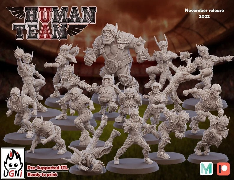 Human Fantasy Football Team UGNI