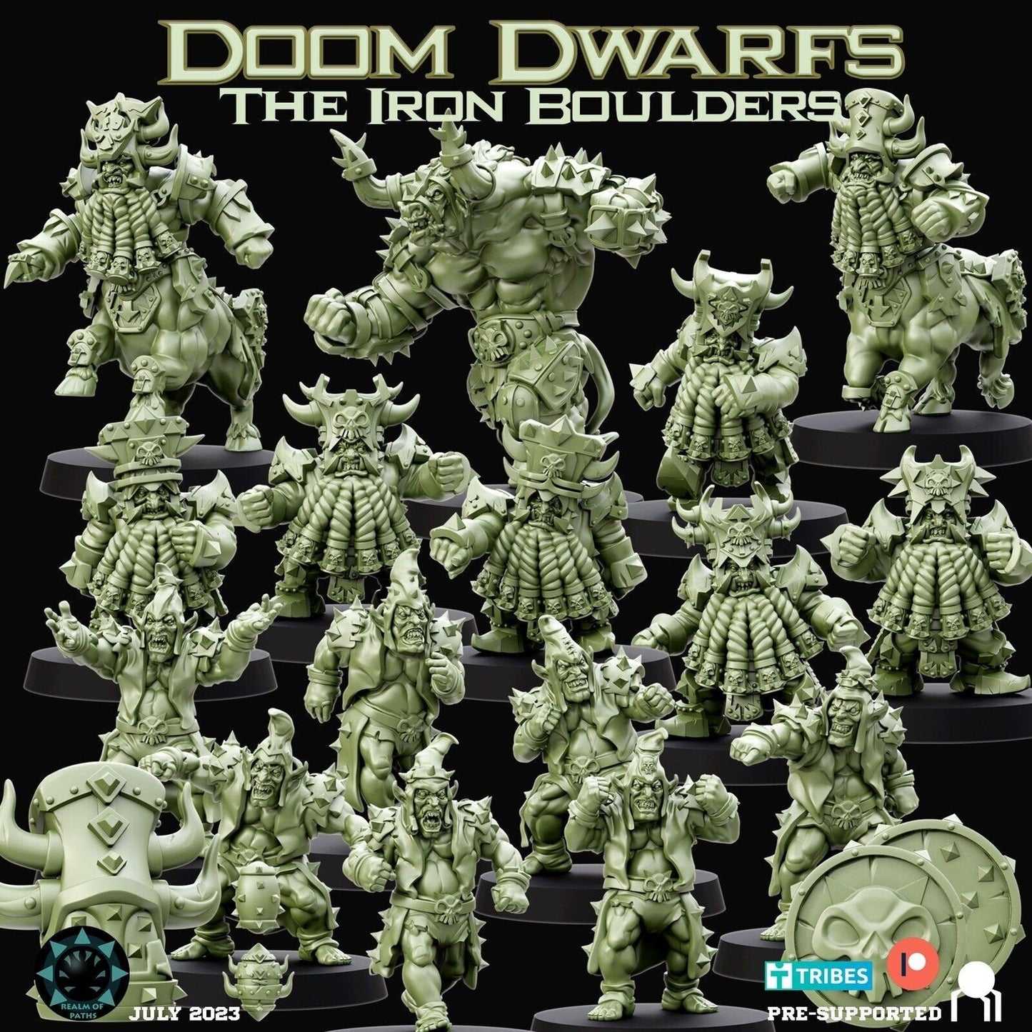 Chaos Dwarf ‘The Iron Boulders’ Fantasy Football Team - ROP