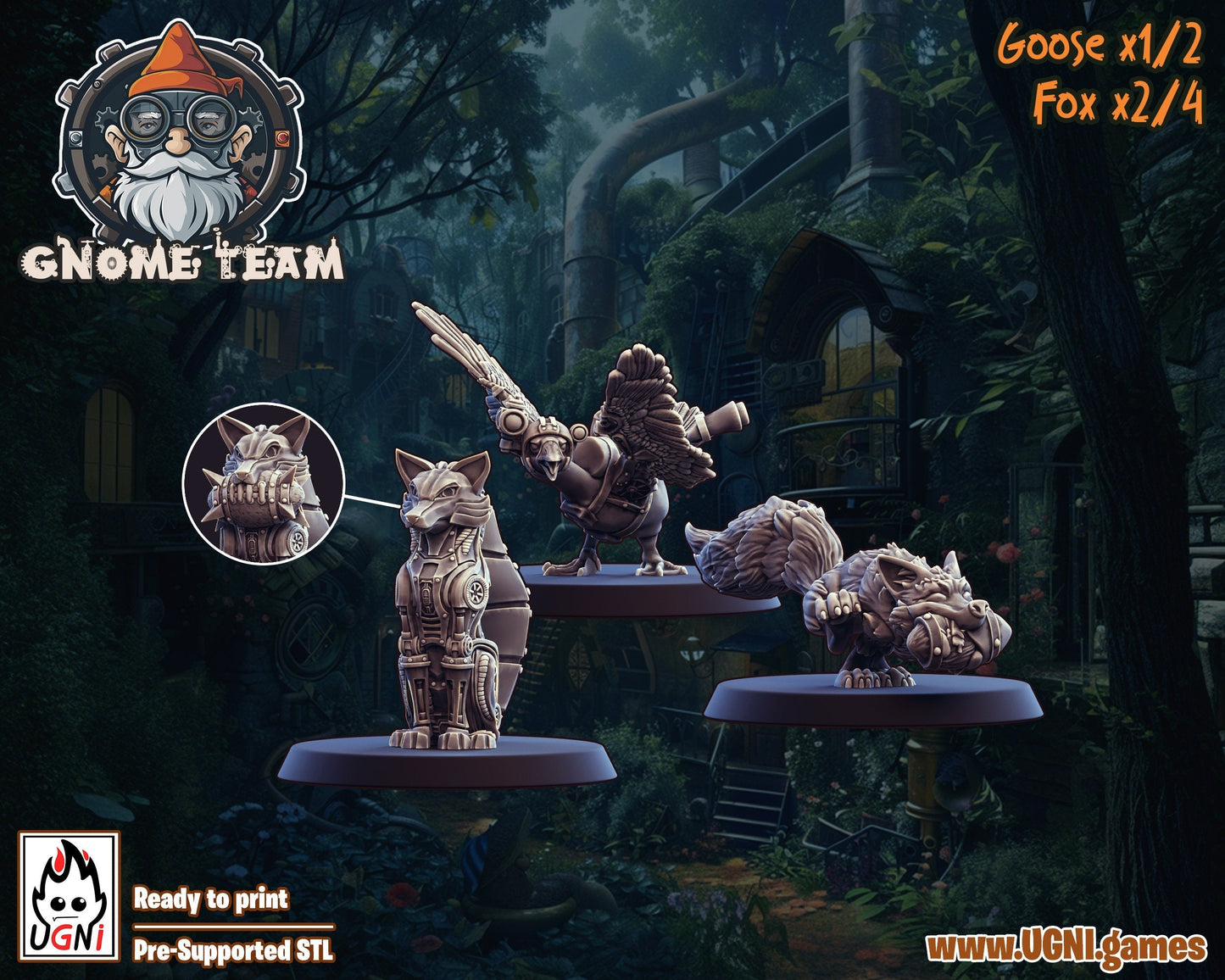 Full Gnome Fantasy Football Team   inc extras from part2 release