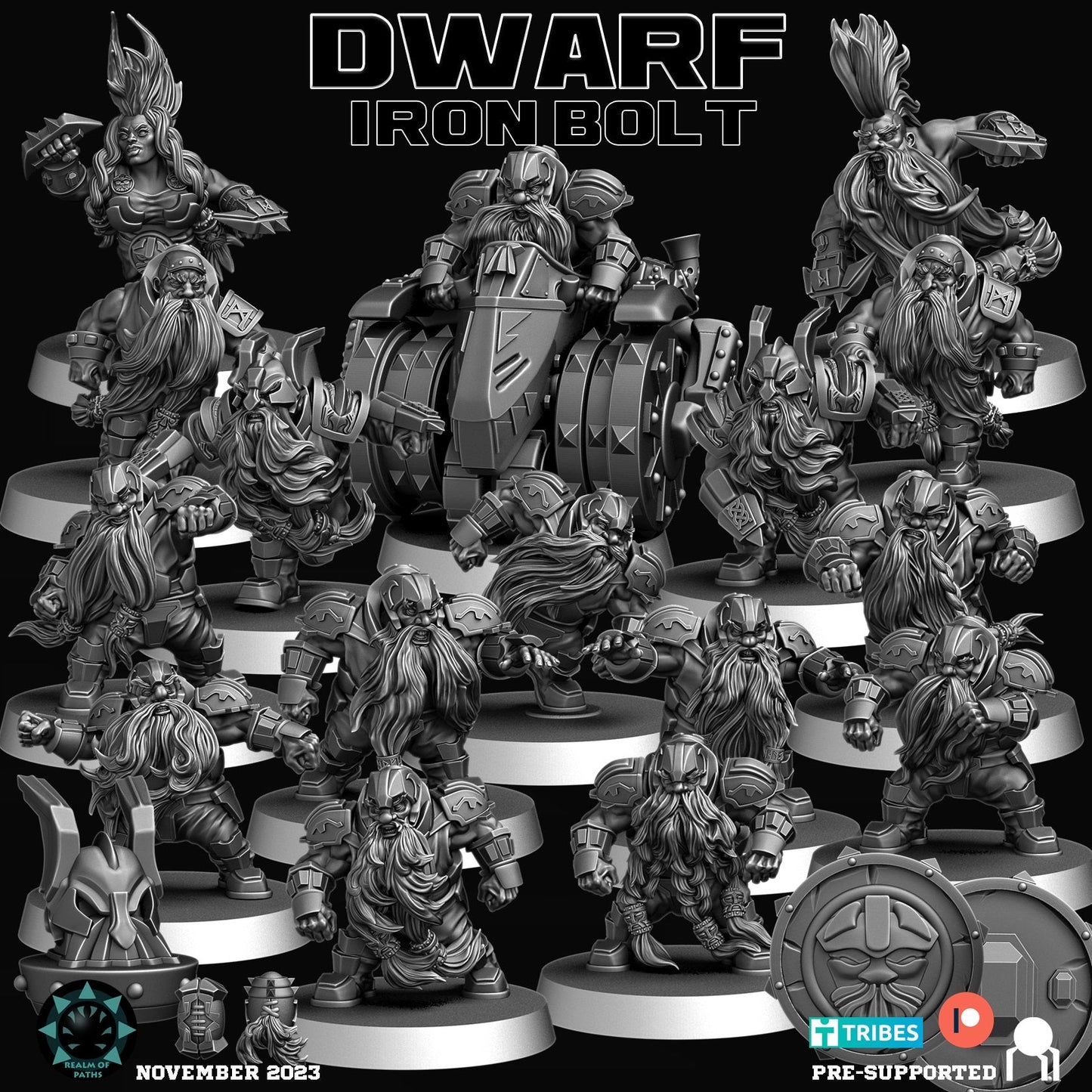 Dwarf ‘Iron Bolt’ Fantasy Football Team -