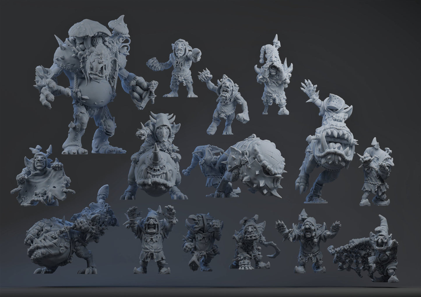 Various Goblin/ Squig Teams 'Fearsome Fungitz' Fantasy Football Team - BF