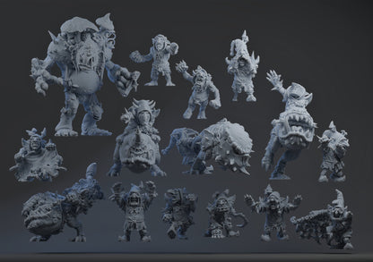 Various Goblin/ Squig Teams 'Fearsome Fungitz' Fantasy Football Team - BF
