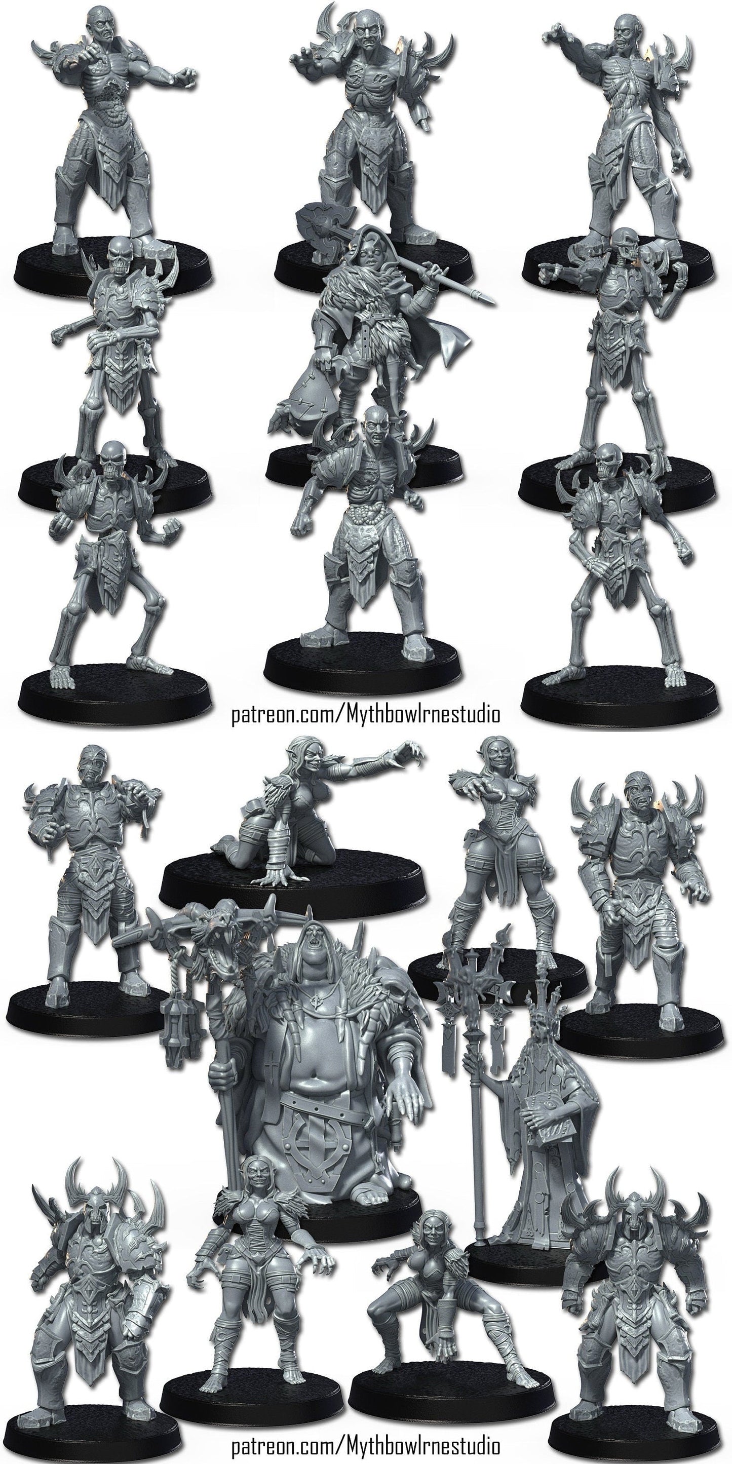 Necromantic Undead Fantasy Football Team  - RN Studios Mythbowl