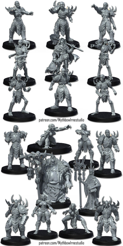 Necromantic Undead Fantasy Football Team  - RN Studios Mythbowl