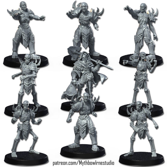 Necromantic Undead Fantasy Football Team  - RN Studios Mythbowl
