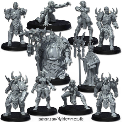 Necromantic Undead Fantasy Football Team  - RN Studios Mythbowl
