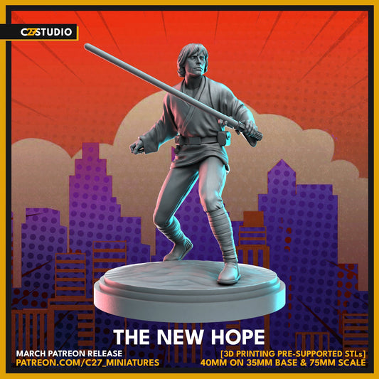 Luke Skywalker (The New Hope) proxy - Star Wars Legion Shatterpoint compatible C27 Minis