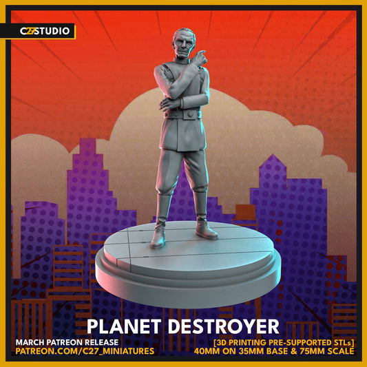 Grand Moff Tarkin (Planet Destroyer) proxy - Star Wars Legion Shatterpoint compatible C27 Minis