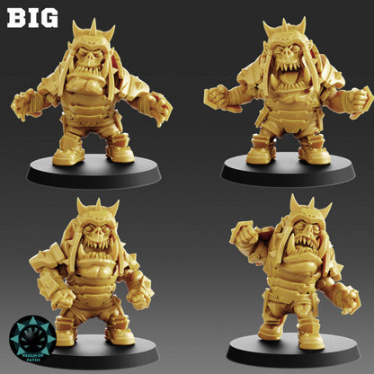 Orc 'Iron Crushers' Cute Chibi proxy Fantasy Football Team -
