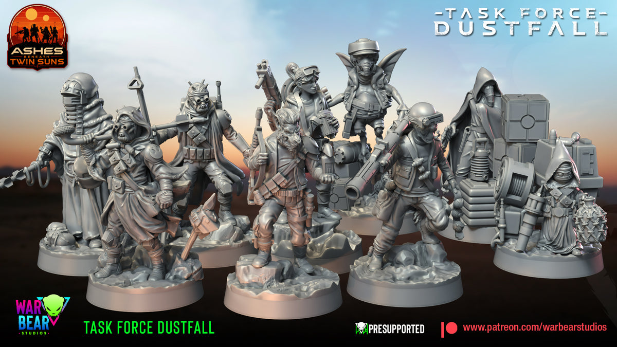9 Mercenaries Task Force Dustfall star wars legion rpg shatterpoint warbear