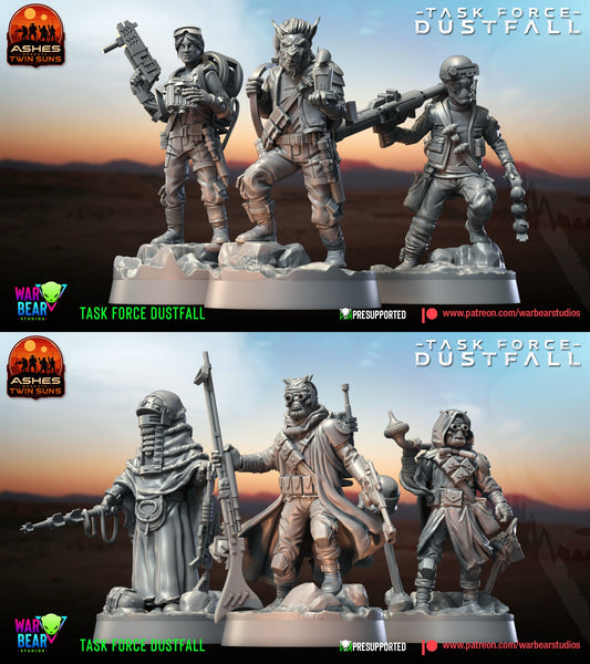 9 Mercenaries Task Force Dustfall star wars legion rpg shatterpoint warbear