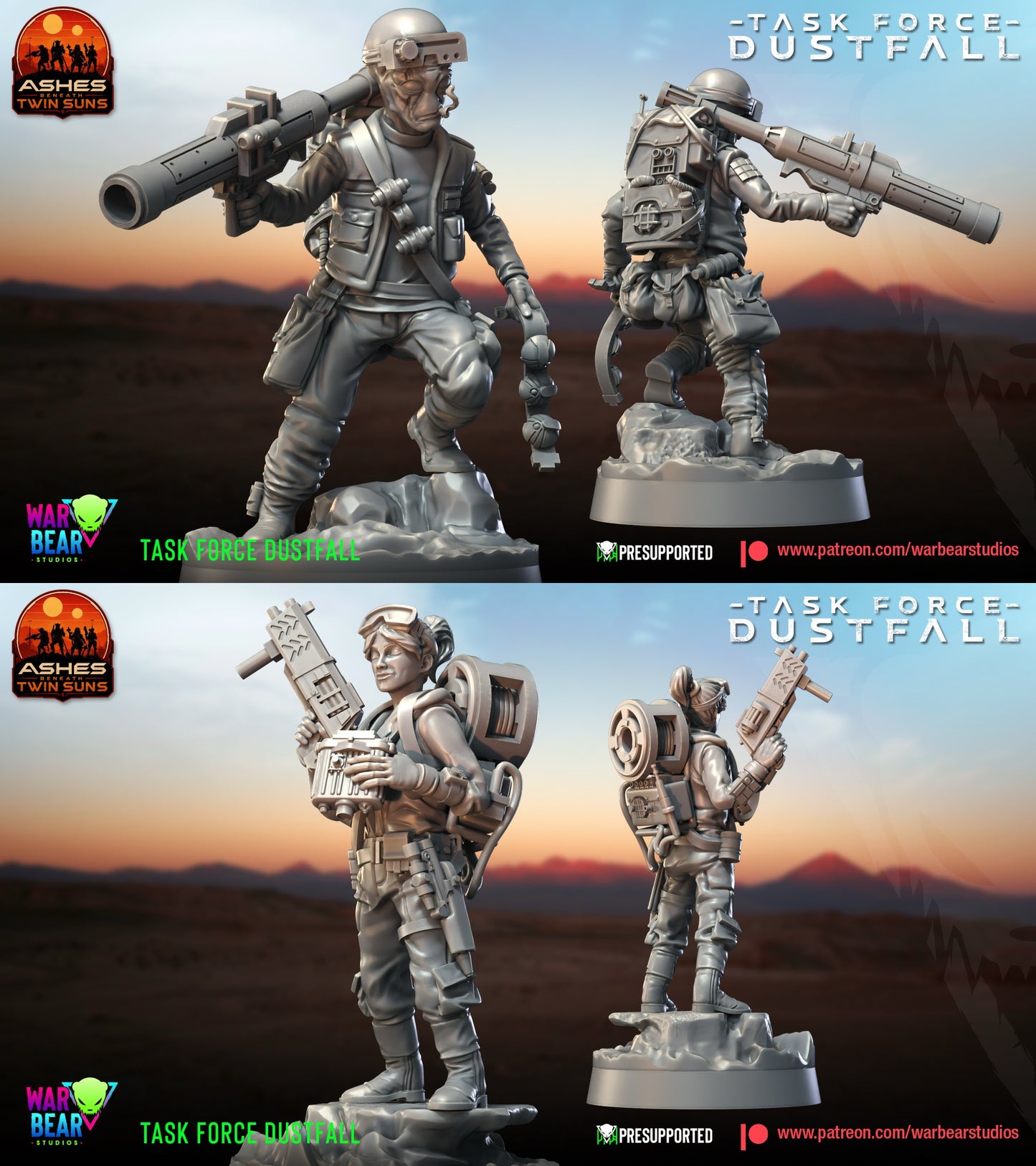 9 Mercenaries Task Force Dustfall star wars legion rpg shatterpoint warbear