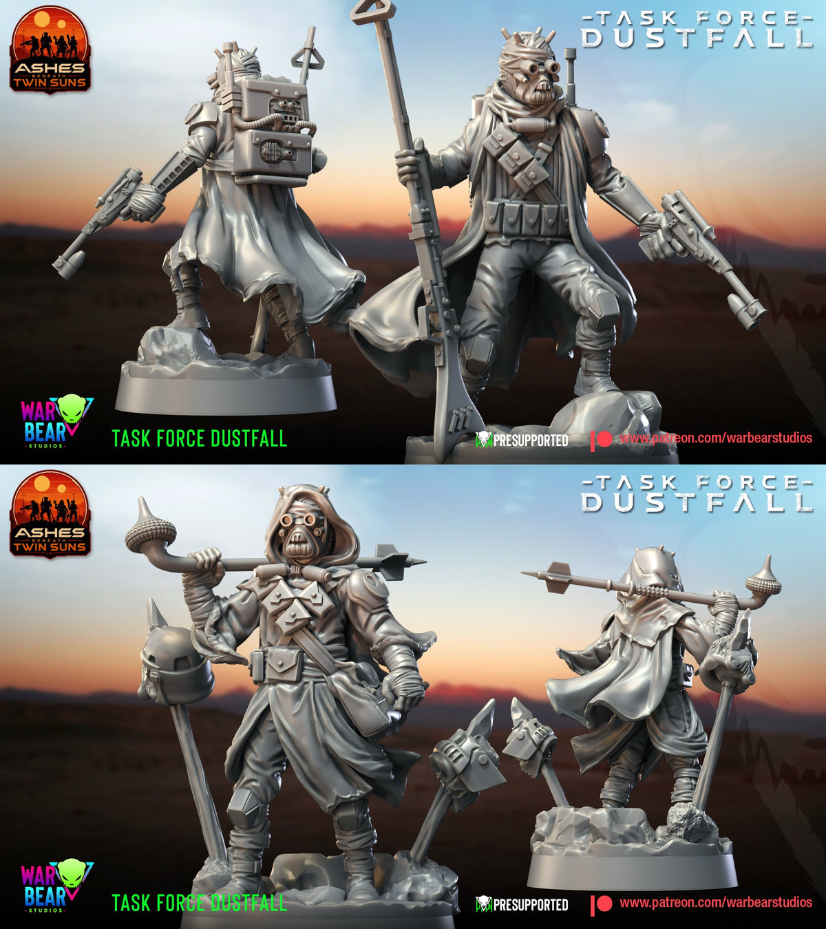 9 Mercenaries Task Force Dustfall star wars legion rpg shatterpoint warbear