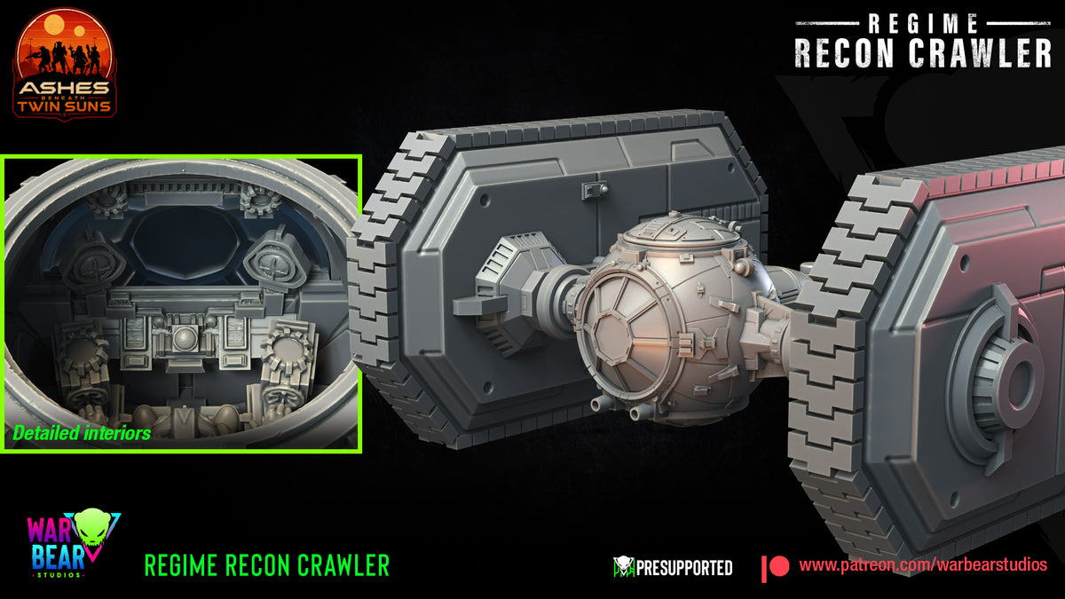 Imperial Desert recon crawler tank star wars legion rpg shatterpoint warbear