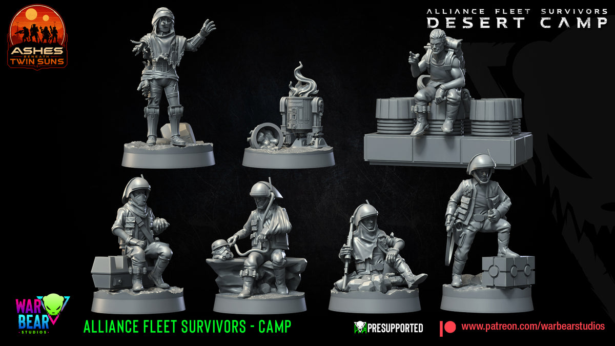 6 x Alliance Fleet survivors star wars legion rpg shatterpoint war bear