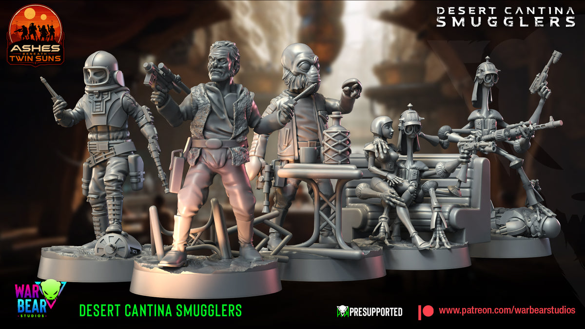 5 x Cantina Smugglers star wars legion rpg shatterpoint war bear
