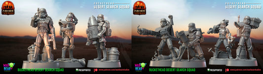 7 Imperial Desert Troopers star wars legion rpg shatterpoint war bear