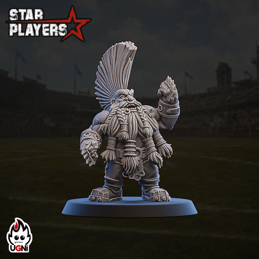 Ironfist Dwarf Star Player Fantasy Football UGNI